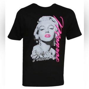 Forever Diamonds Marilyn Monroe T-Shirt Summer
Cotton Short Sleeve O-Neck